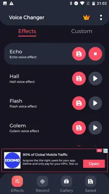 Voice Changer with Effects (Eagle Apps) android App screenshot 7